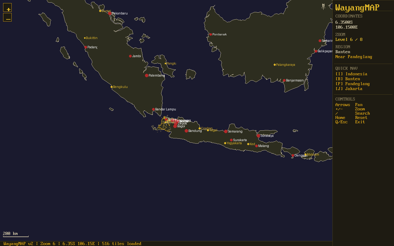WayangMAP Kiosk screenshot