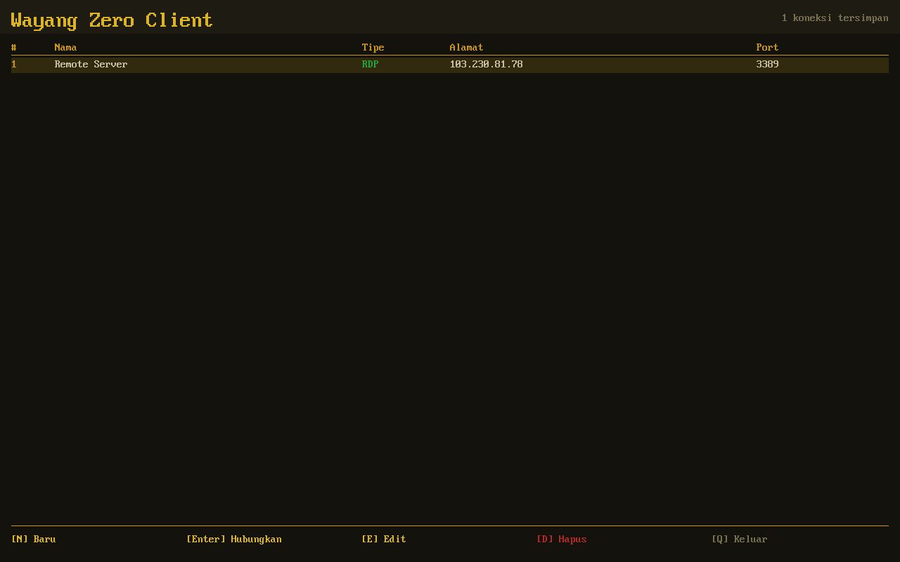 WayangZeroClient screenshot